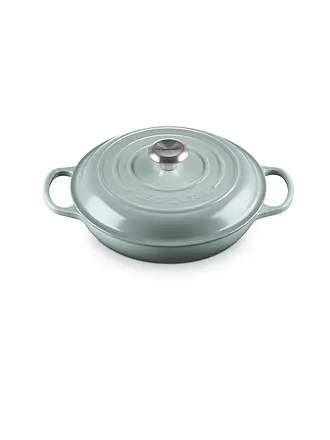 LE CREUSET | Gourmet-Profitopf "Signature" 26cm (ofenrot) | hellgrau